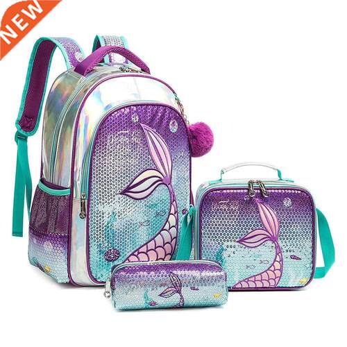 BIKAB School Backpack Girls 16 Inch Girls School Sequin Back