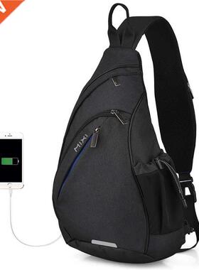Mixi Men Sling Backpack One Shoulder Bag Boys Student School