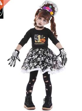 children's Halloween costume Easter skeleton ghost doll cosp
