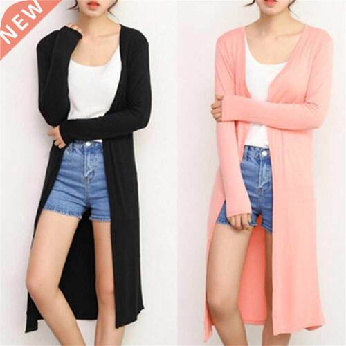 Summer Autumn 12 Colors Women Modal Long Cardigan Female Cot