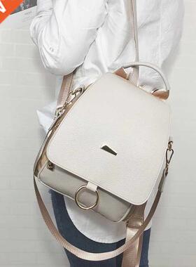 Female backpack oulder bag women messenger PU leather and