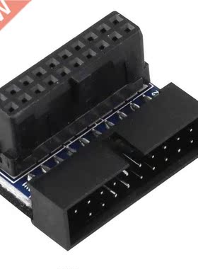USB 3.0 19pin 20pin Male To Female Extension Adapter 90 Degr