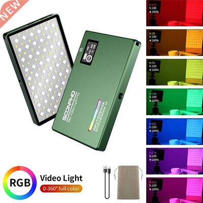 soonpho RGB LED Camera Light Full Color Output Video Light K