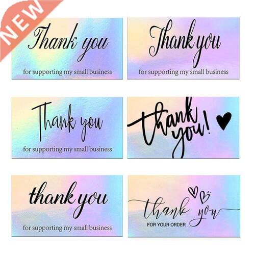 50pcs Thank You for Your Order Business Cards Shopping Thank