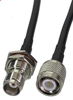 1pcs RG58 TNC Male Plug to TNC Female Nut Bulkhead Crimp Wir