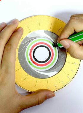 Circle Drawing Tool Adjustable Measuring Drawing Gold 304 St