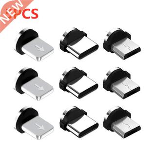 5PCS Round Magnetic Cable plug Type C Micro USB C Plugs Fast