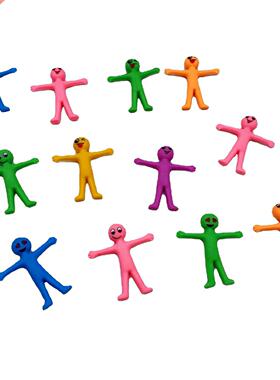 12Pcs Smile Expression TPR Soft Rubber Villain Anti-sress To