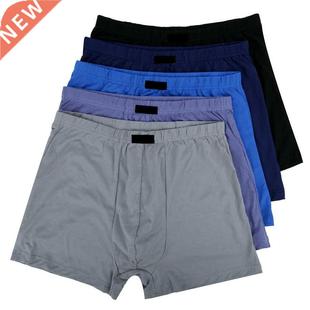 4pcs/Set Mens Innerwear Large Sizes Boxers Man 100% Cotton B