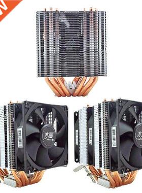 SNOWMAN 6 Heat Pipe Cooling Office CPU Cooler Fan 4 Pin PWM