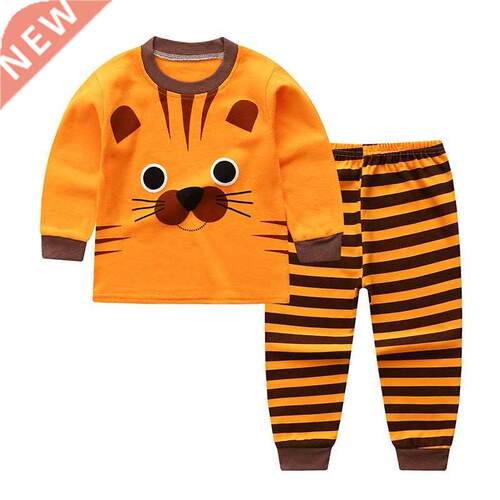 Autumn Winter New Children's Underwear Set Tiger Print Cloth