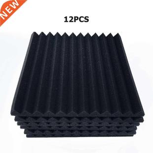 6/12pcs 300x300x25mm Soundproof Foam Panels Absorption Spong