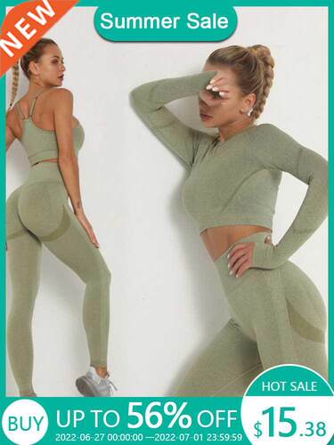 Women's Sets Skinny Tracksuit Breathable Bra Long Sleeve Top