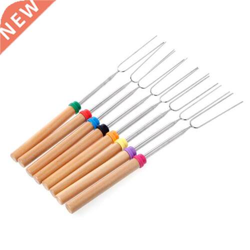 Stinless Steel BBQ Mrshmllow Rosting Sticks Extending Ro