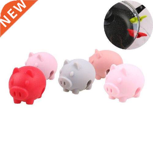 1pc Cute Cartoon Silicone Pot Holder Pot Lid Holder Clips