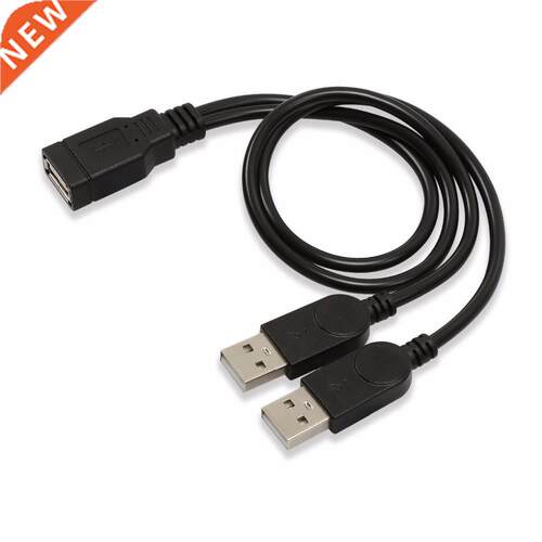 USB 2.0 A Female to Dual USB Male Jack Y Splitter Charger C