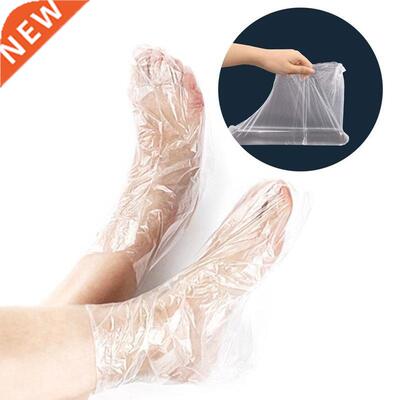 100Pcs/Pack Disposable Plastic Foot Covers Transparent Shoes