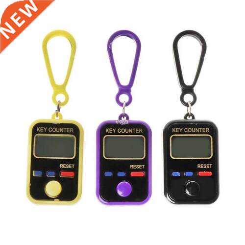 LCD Digit Electronic Tally Counter 0-99999 Keychain Finger C
