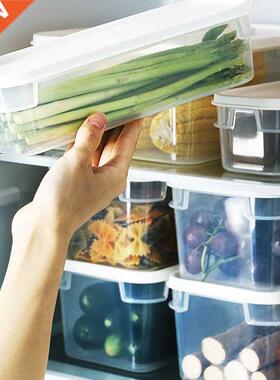 Transparent Sealed Noodle Box Rectangular Lid Kitchen Fruit