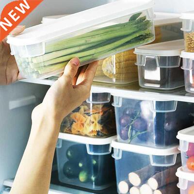 Transparent Sealed Noodle Box Rectangular Lid Kitchen Fruit