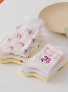 Cute Animal Pure Cotton Sock Female Kawaii Cat With Dog Spri