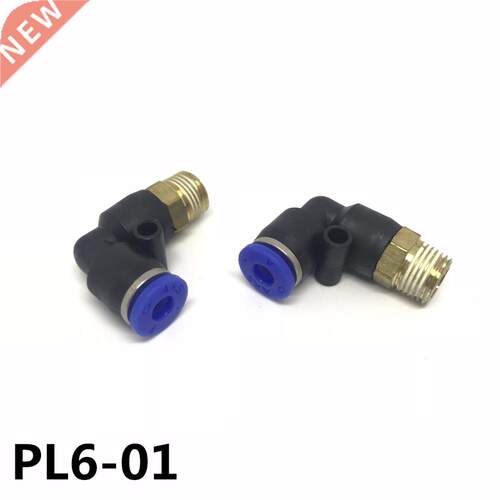 10Pcs PL6-01 En Forme de L Raccord Pneumatique Rapide Free S