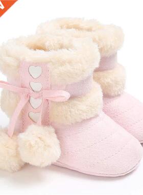 Winter Snow Baby Boots 7-Colors Warm Fluff Balls Indoor Cott