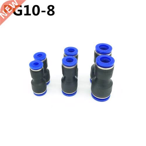 10Pcs PG10-8 10mm Hole to 8mm Pneumatic Fittings Push In Str