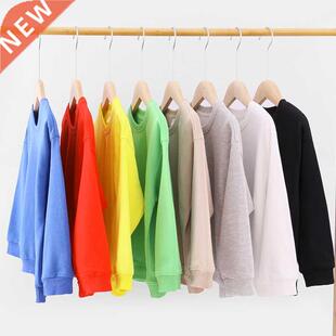Kids Boys Solid Color T-shirts Sweatshirt Tops Baby Long Sle