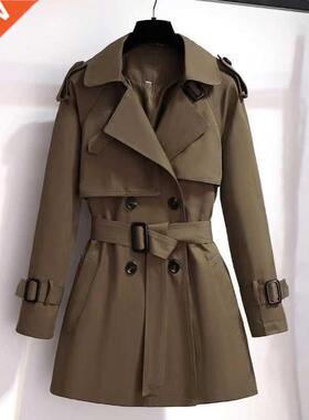 New Autumn Winter Elegant Women Double Breasted Solid nch Co