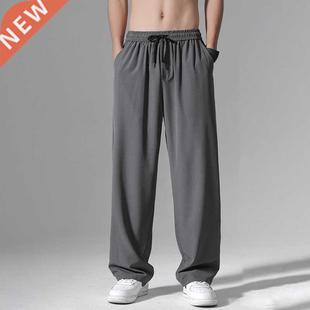 Sweatpants Men Casual Pants Black Gray Wide Pants Comfortabl