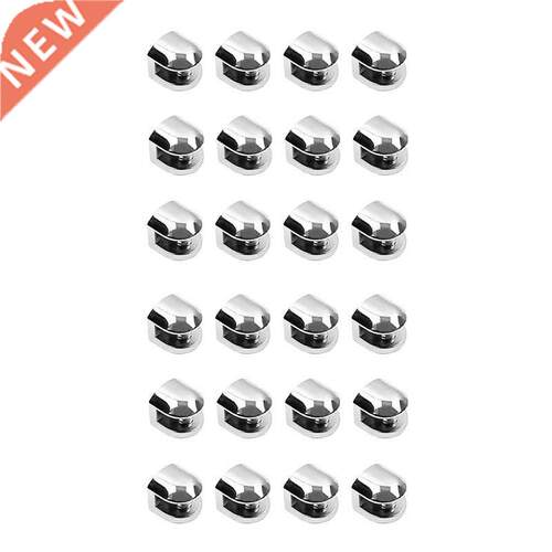 24Pcs Glass Brackets Adjustable Zinc Alloy Glass Clip Shelf
