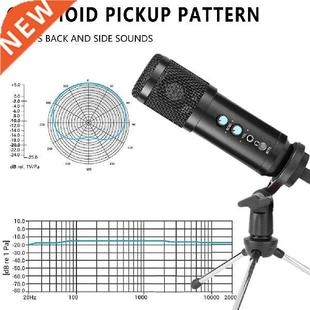 USB Condenser Microphone Aluminum Alloy PC Microphone Set