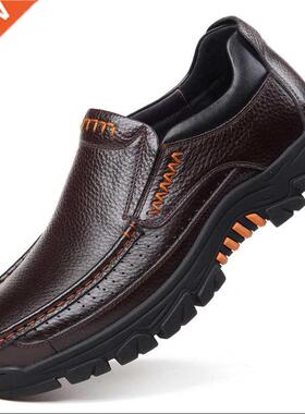 Genuine Leather Shoes Men Loafers Soft Cow Leather Men Casua