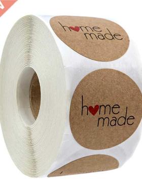 500pcspcs/per wad Kraft Paper Handmade Thank You Sticker for