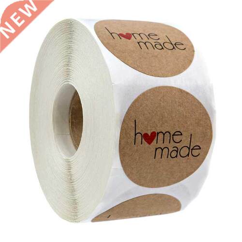 500pcspcs/per wad Kraft Paper Handmade Thank You Sticker for