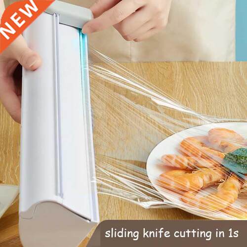 Kitchen Organizer Food Plastic Wrap Dispenser Magnetic Foil