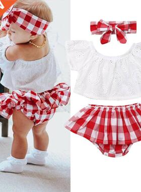 Lioraitiin 3Pcs Set 0-24M Newborn Baby Girl Clothes Cute Sum
