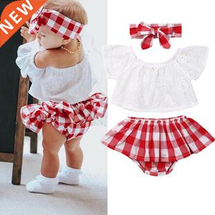Lioraitiin 3Pcs Set 0-24M Newborn Baby Girl Clothes Cute Sum