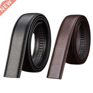 Men's Belt Luxury PU Leather Automatic Ribbon Waist Strap Be