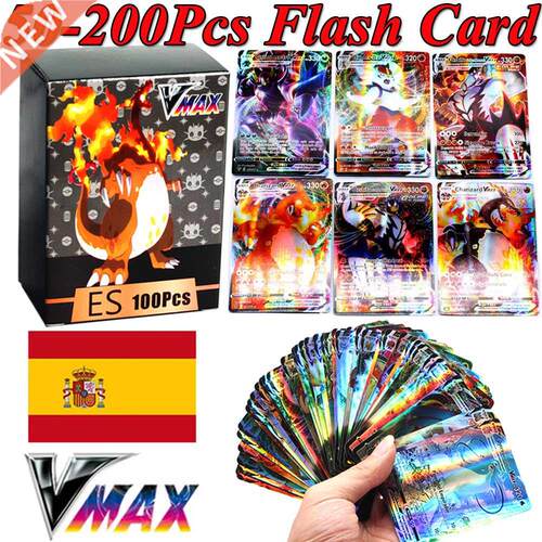 50-200Pcs Cartas Pokemon Cards in Spanish GX VMAX V Trainer