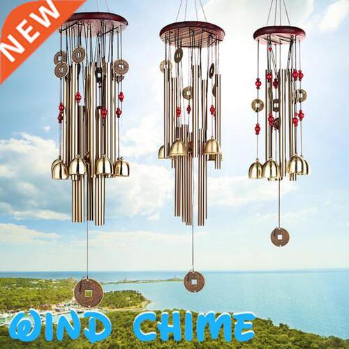 Copper 4/10/1 Tube Wind Chime Chapel Bells Wind Chimes Door