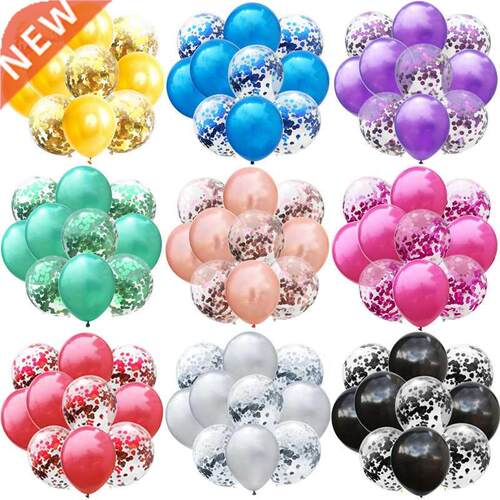 10pcs/lot Glitter Confetti Latex Balloons Romantic Wedding D