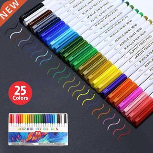 21/25 Color Permanent Acrylic Paint Marker Pens for Fabric C
