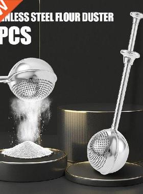 2 Pcs High Quality Flour Spring Duster Sifter Handle Baking