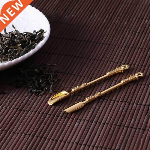 Golden Metal Spoon Use For Snuff Powder Spoon Tea Pendants T