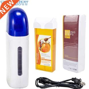 3 In 1 Roller Waxing Kit Depilatory Wax Warmer Strips For Ha