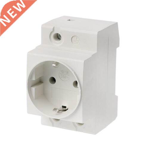 EU Socket 35mm DIN Rail Mount AC Power Adapter Socket 16A AC