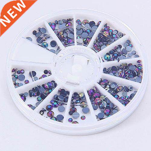 300Pcs/Wheel Mixed 2 Size 3D Glitter Crystal Rhinestone