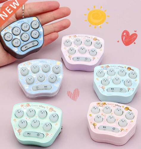 Portable Game Console Keychain Children Handheld Game Consol